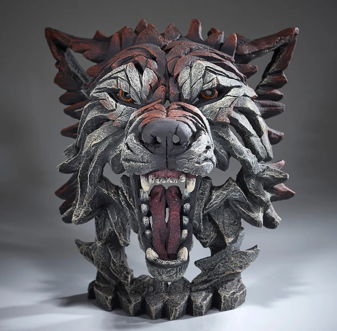 Wolf Bust – Timber - Edge Sculptures | IBrowse Furniture