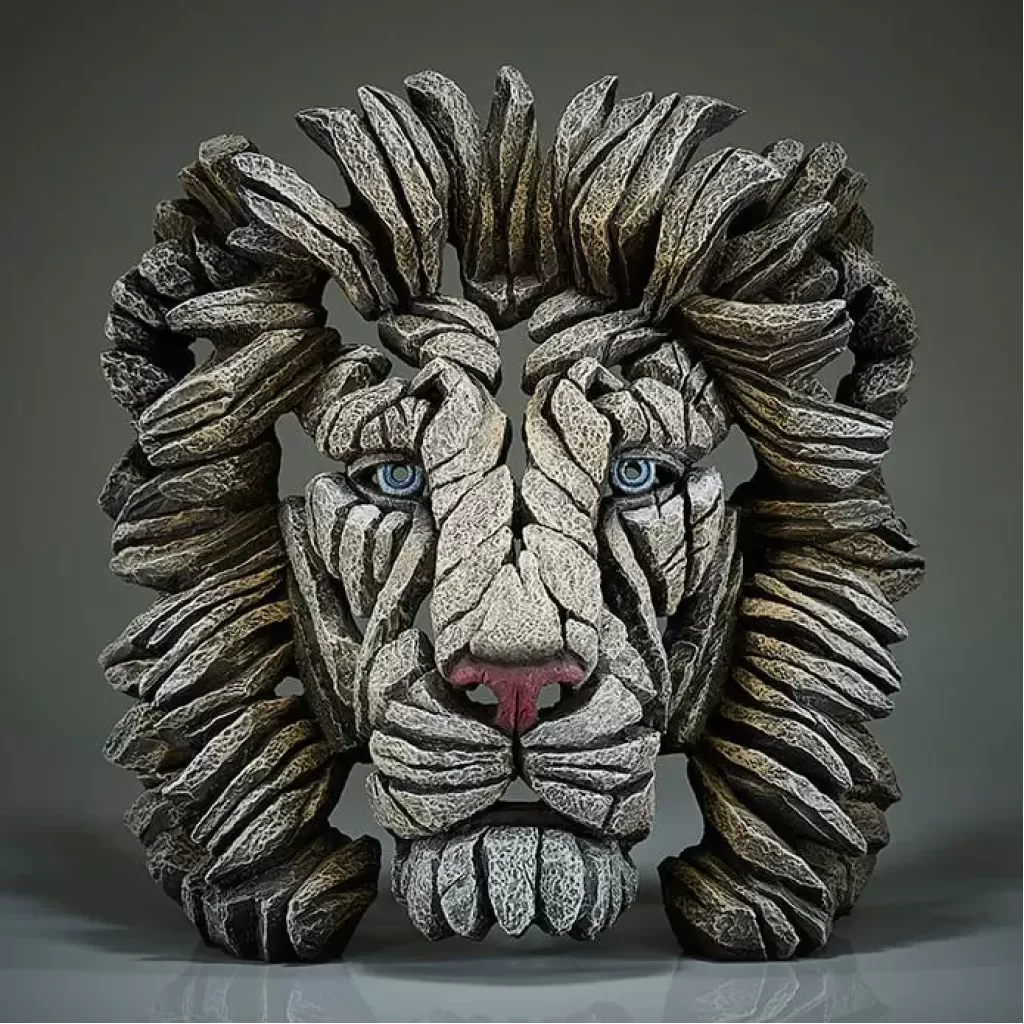 Lion – White - Edge Sculptures | IBrowse Furniture