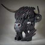 Black Highland Cow Bust