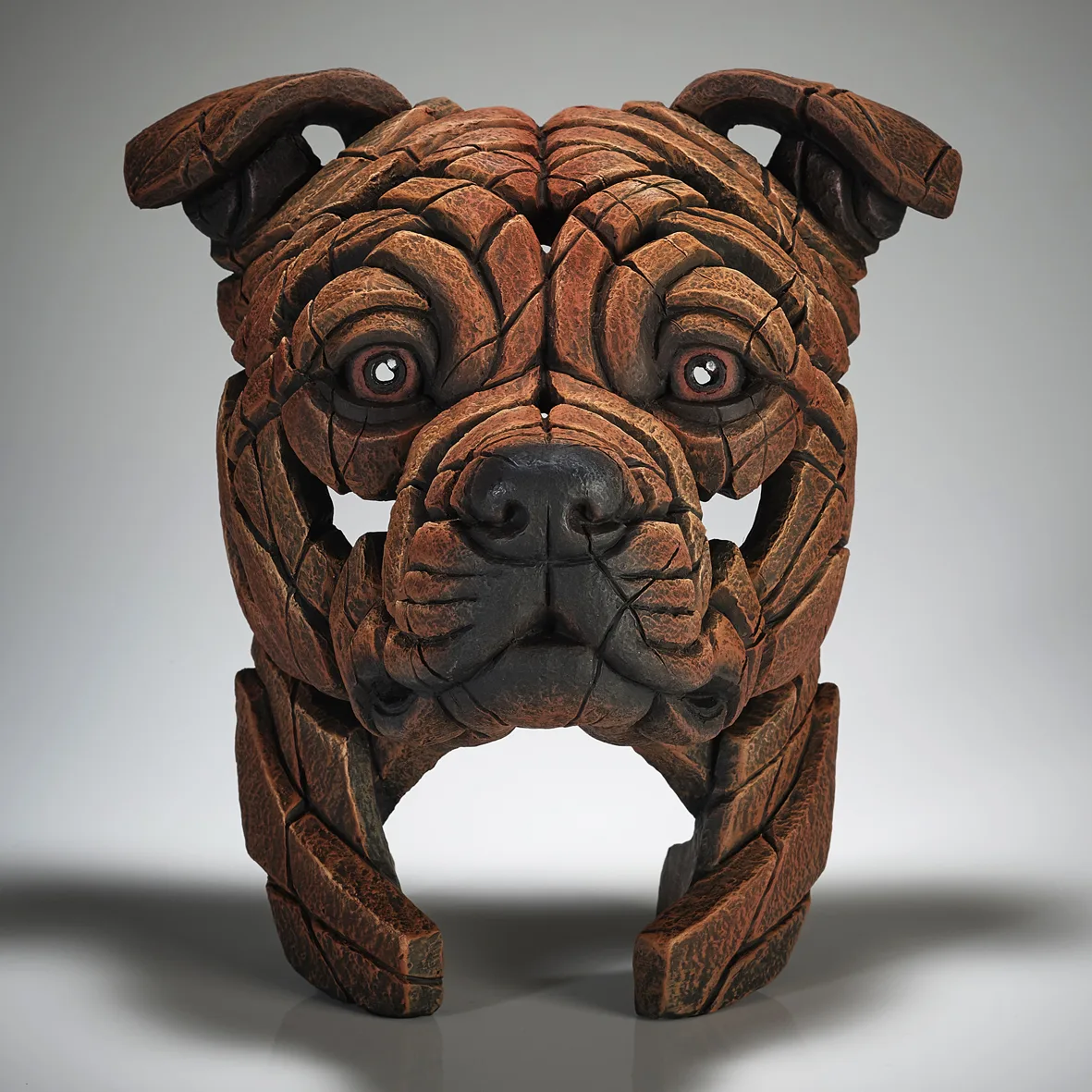 Staffordshire Bull Terrier Bust (Red) - Edge Sculptures | IBrowse Furniture